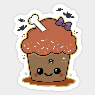 Creepy Muffin Sticker